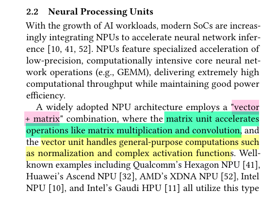 npu architectural diagram